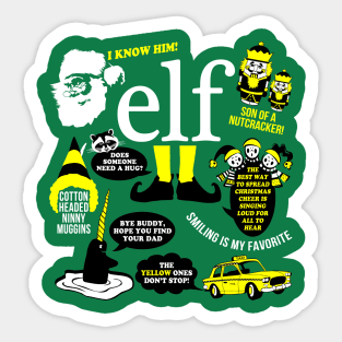 Buddy the Elf Quotes T-Shirt Sticker